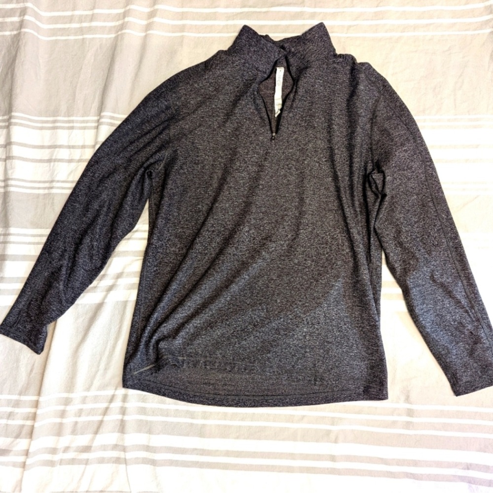 Lululemon Athletica Charcoal Long Sleeve Top